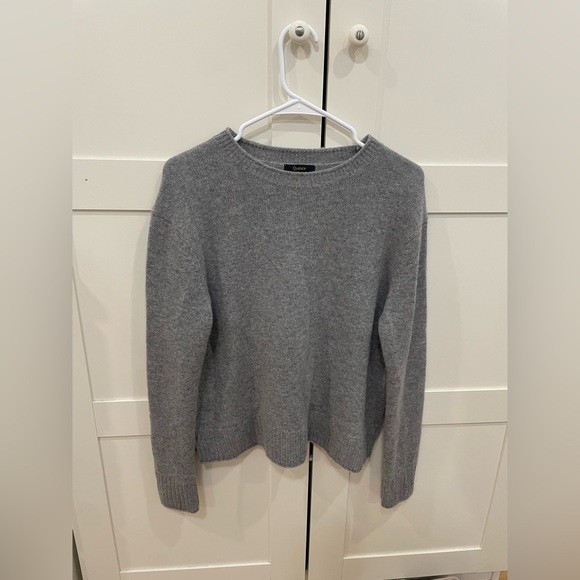 Quince Charcoal Crew Neck Sweater 100% Cashmere - Picture 1 of 1